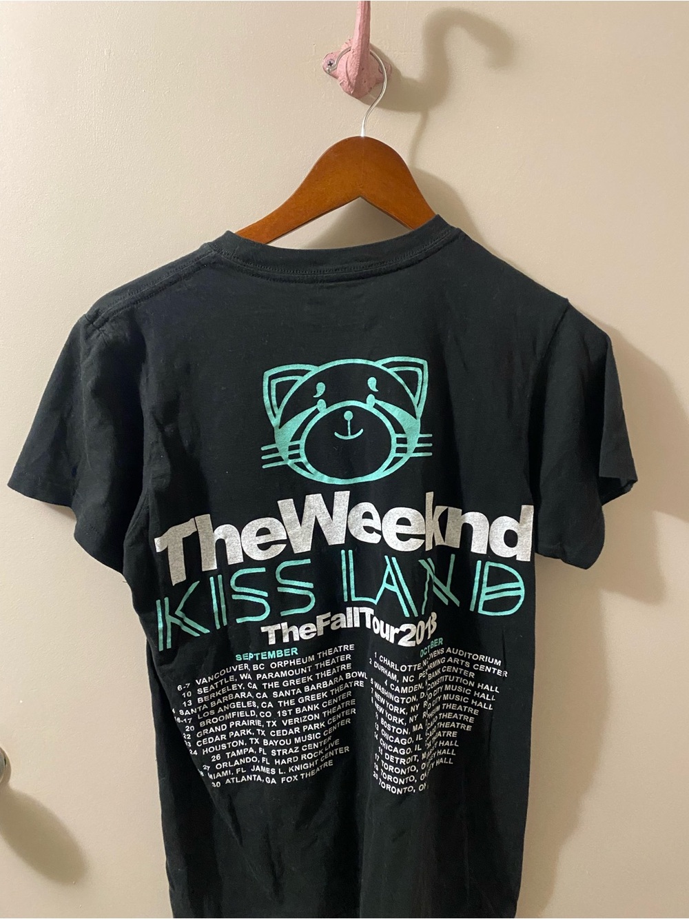 The Weeknd Kiss Land 2013 Tour T-Shirt
